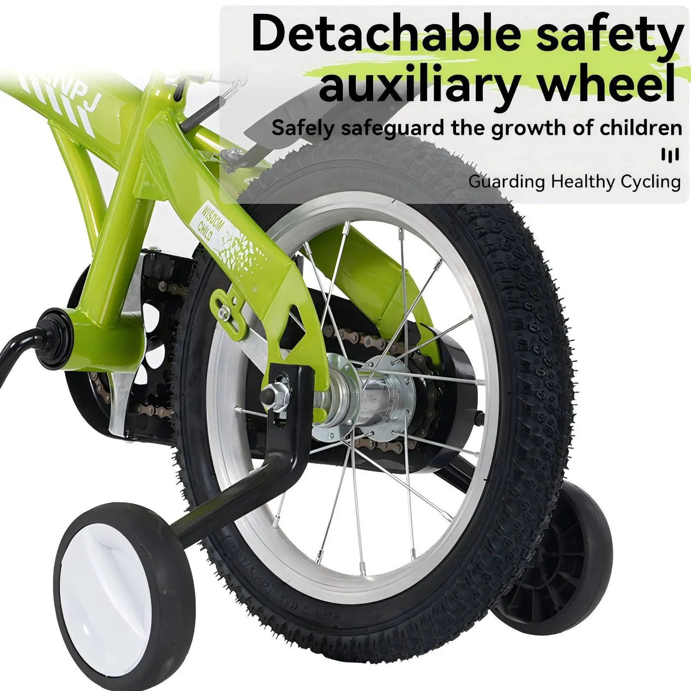 Fkznpj - 18" Sporty Kids Bike With Training Wheels And Stand Adjustable Saddle Suitable For Boys And Girls Aged 5 - 10 Years Tall Height 39 - 49" Available In A Variety Of Colors by HouseOfZazla