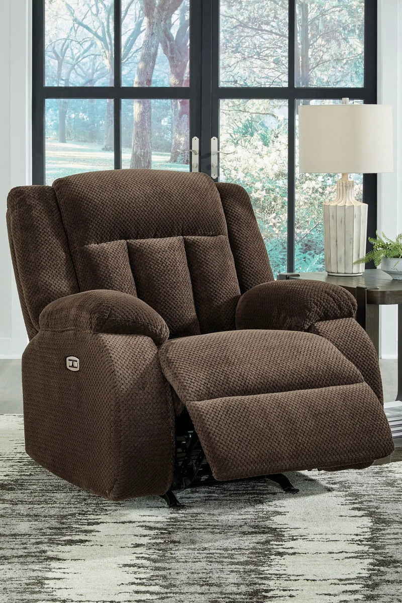 Free Wake - Power Rocker Recliner - Chocolate by Unique Piece Furniture