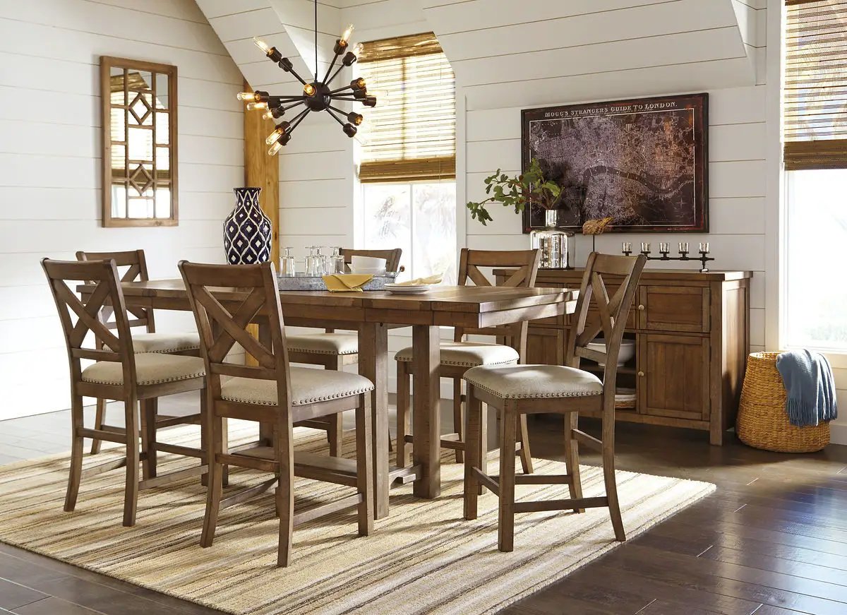 Moriville - Rectangular Dining Table Set - Counter Height by Unique Piece Furniture