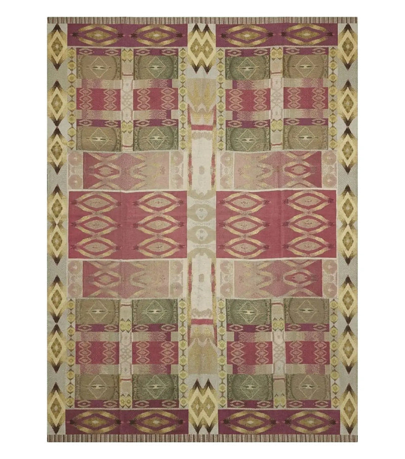 7' X 10' Michaelian & Kohlberg Handmade Aubusson Design Needlepoint Rug Rare by Jewel Rugs