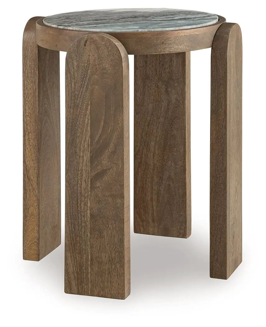 Gavrilley - Accent Table - Gray / White / Brown by Unique Piece Furniture
