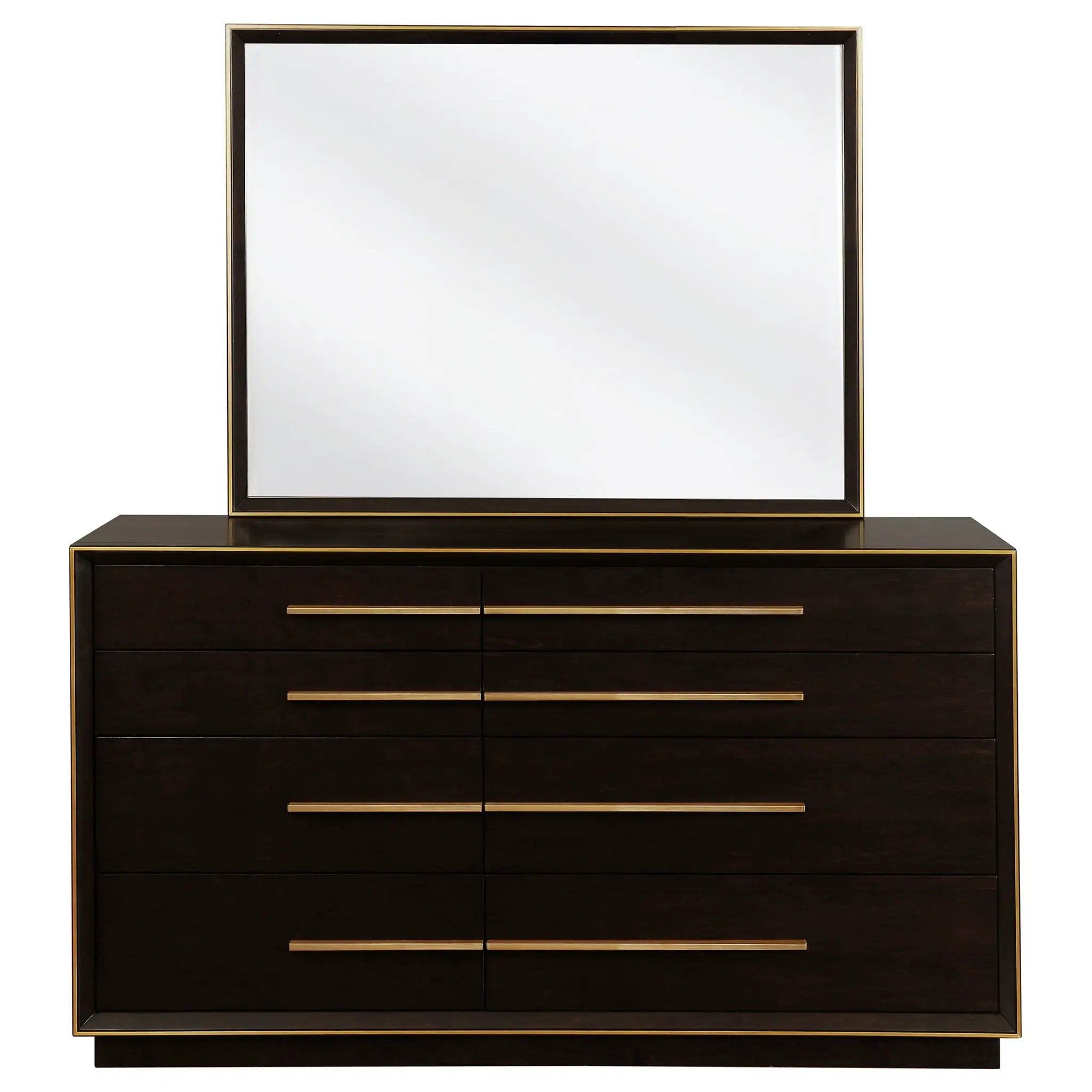 Durango 8-drawer Dresser with Mirror Smoked Peppercorn by Unique Piece Furniture