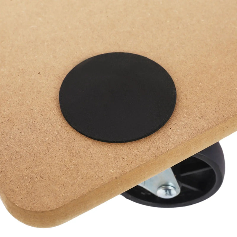 Furniture Moving Dolly, Heavy Duty Wood Rolling Mover With Wheels For Piano Couch Fridge Heavy Items, Securely Holds 500 Lbs (Set of 4) - Natural by HouseOfZazla