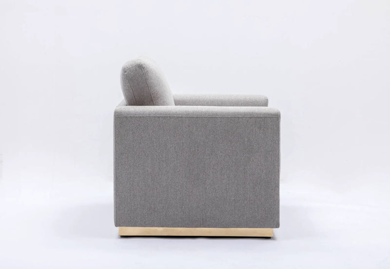Valin - Linen Sofa For Living Room - Gray by HouseOfZazla