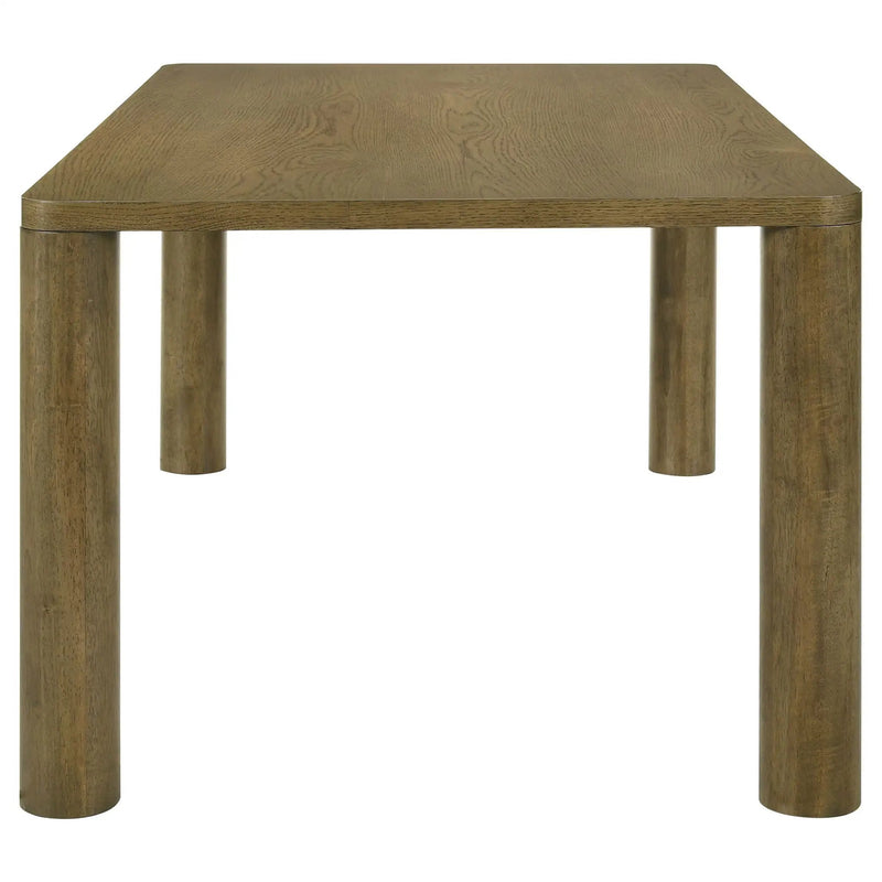 Castlewood 71-inch Rectangular Wood Dining Table Brown Oak by Unique Piece Furniture