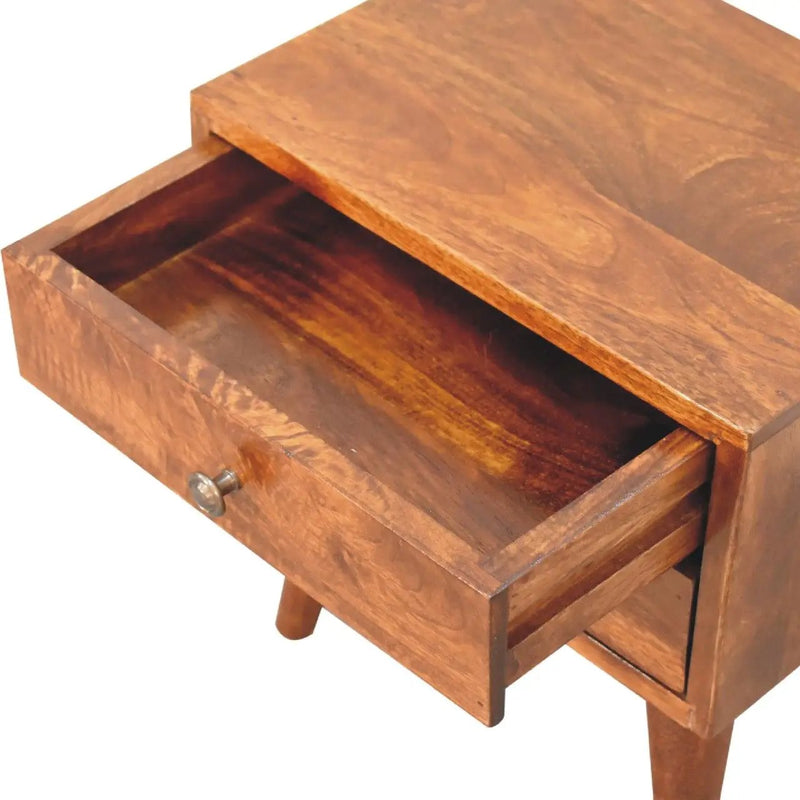 Mini Modern Bedside Table - Chestnut by Unique Piece Furniture