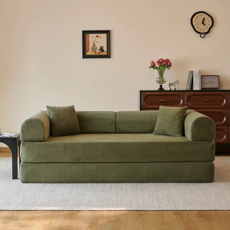 78.8" Compression Sofa - Convertible Floor Sofa Bed by HouseOfZazla