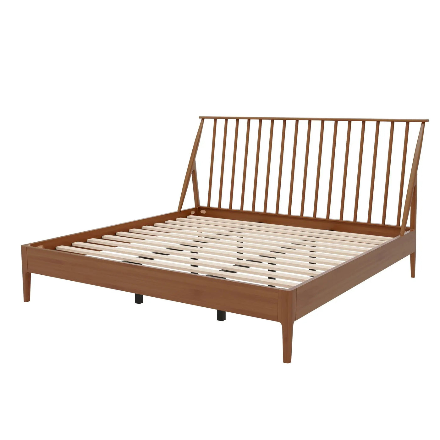 Bohemian Platform Bed With Tall Headboard by HouseOfZazla