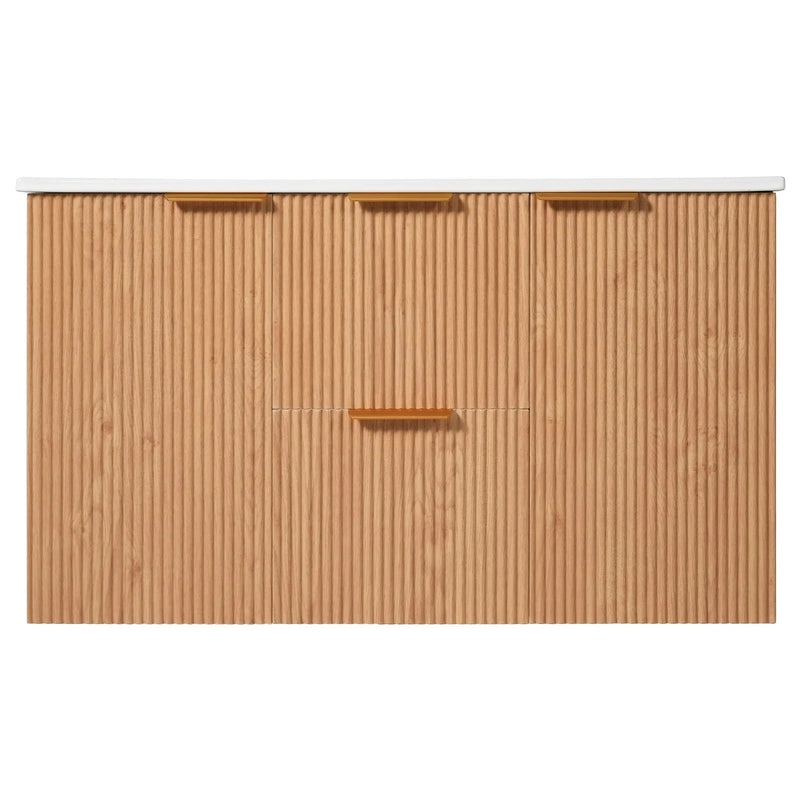 Modern Wall Mounted Bathroom Vanity, Soft Close Doors