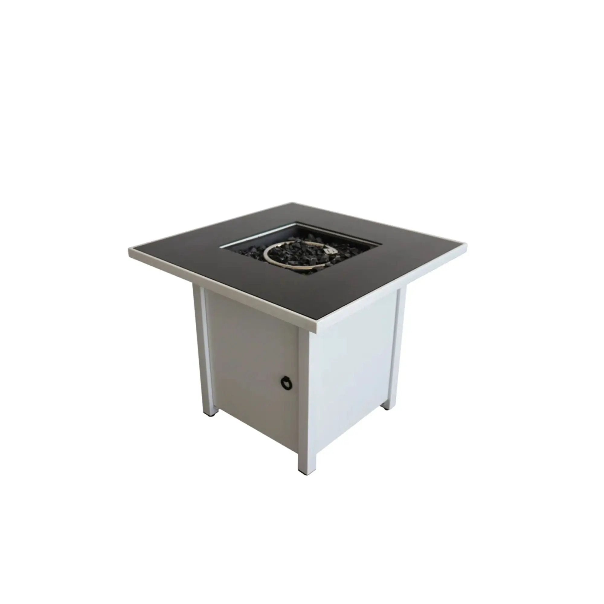 Fire Pit With Powder Coated And Top - White by HouseOfZazla