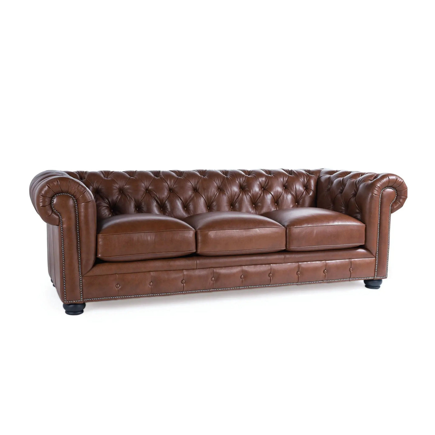 Traditional Tufted Chesterfield Nailhead Sofa by HouseOfZazla