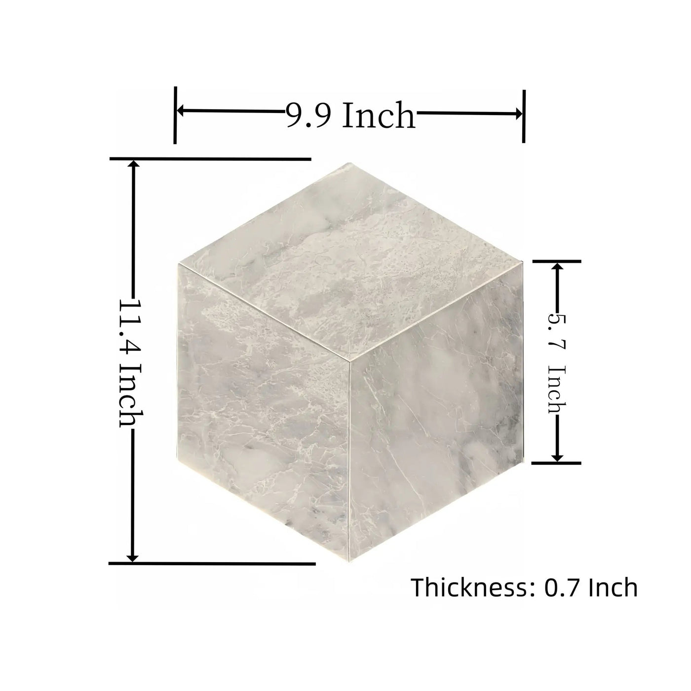 Hexagon Natural Marble Polished Tile For Wall And Floor (Set of 12) by HouseOfZazla