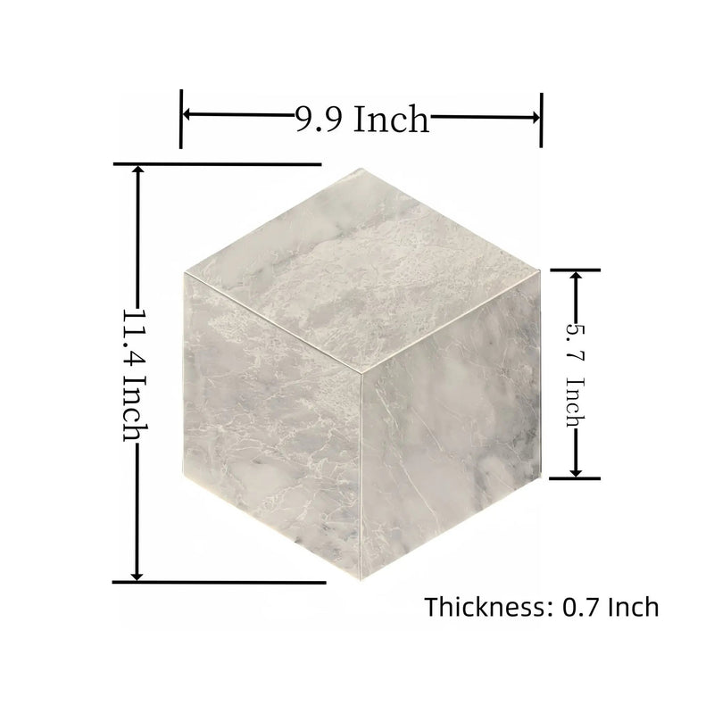 Hexagon Natural Marble Polished Tile For Wall And Floor (Set of 12) by HouseOfZazla
