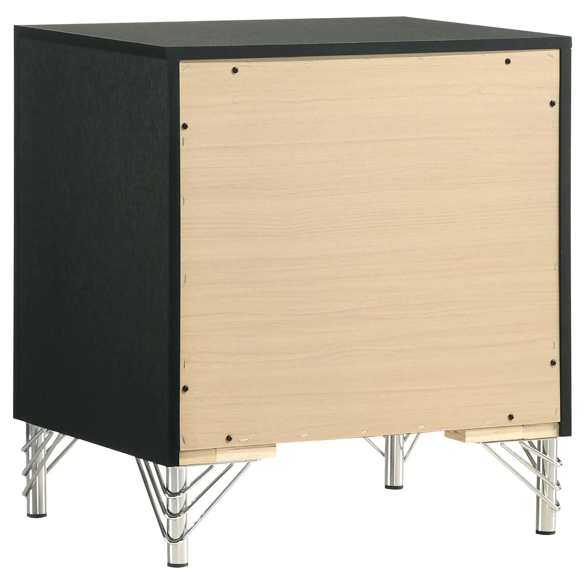 Lucia 2-drawer Nightstand Bedside Table Black by Unique Piece Furniture