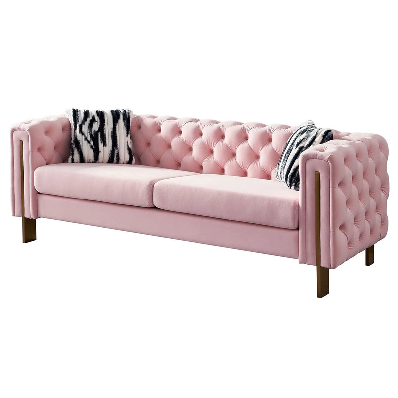 Chesterfield - Modern Tufted Living Room Sofa, 84.25''W Couch by HouseOfZazla