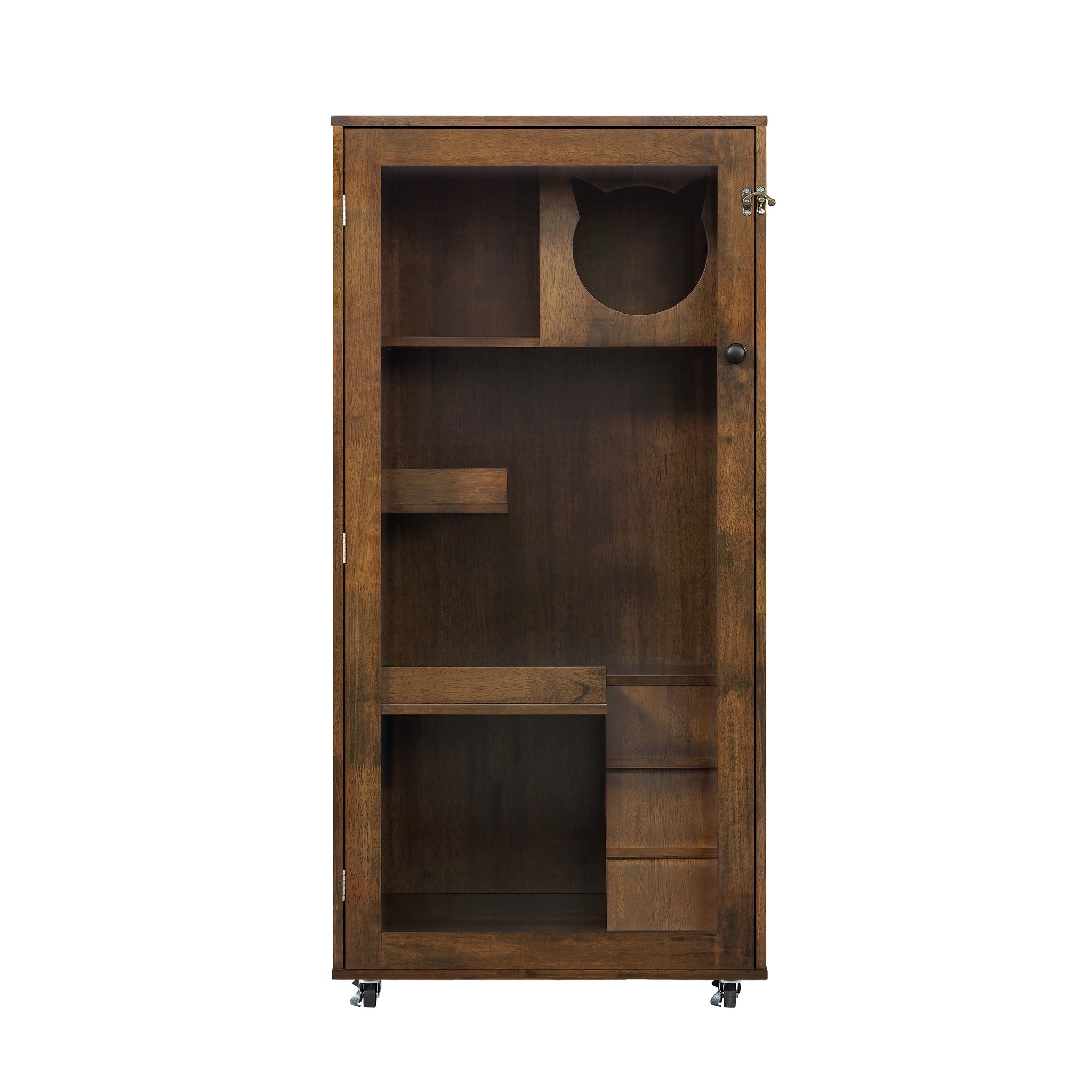 Basia Indoor Rubber Wood Cat Cabinet by HouseOfZazla