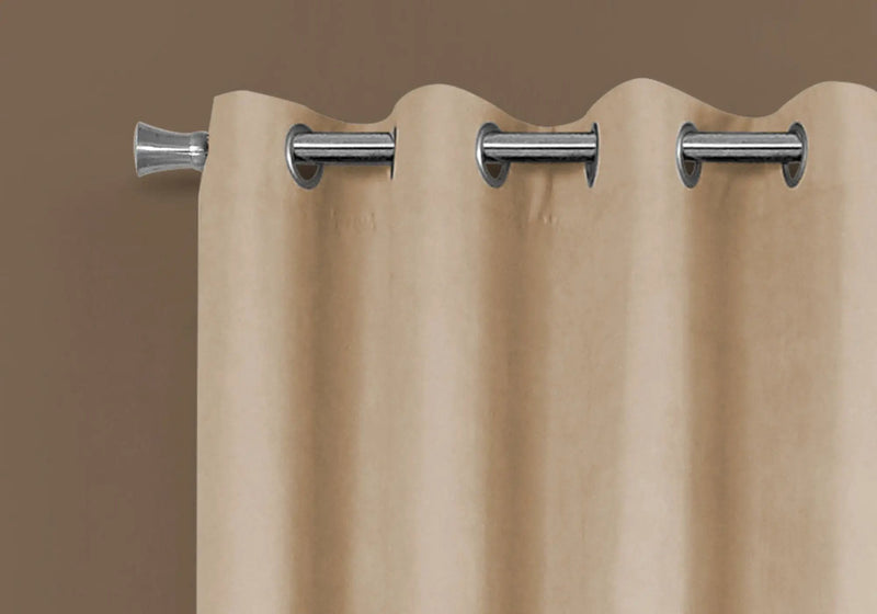 2 Pieces Set, Curtain Panel, Room Darkening, Grommet by Unique Piece Furniture