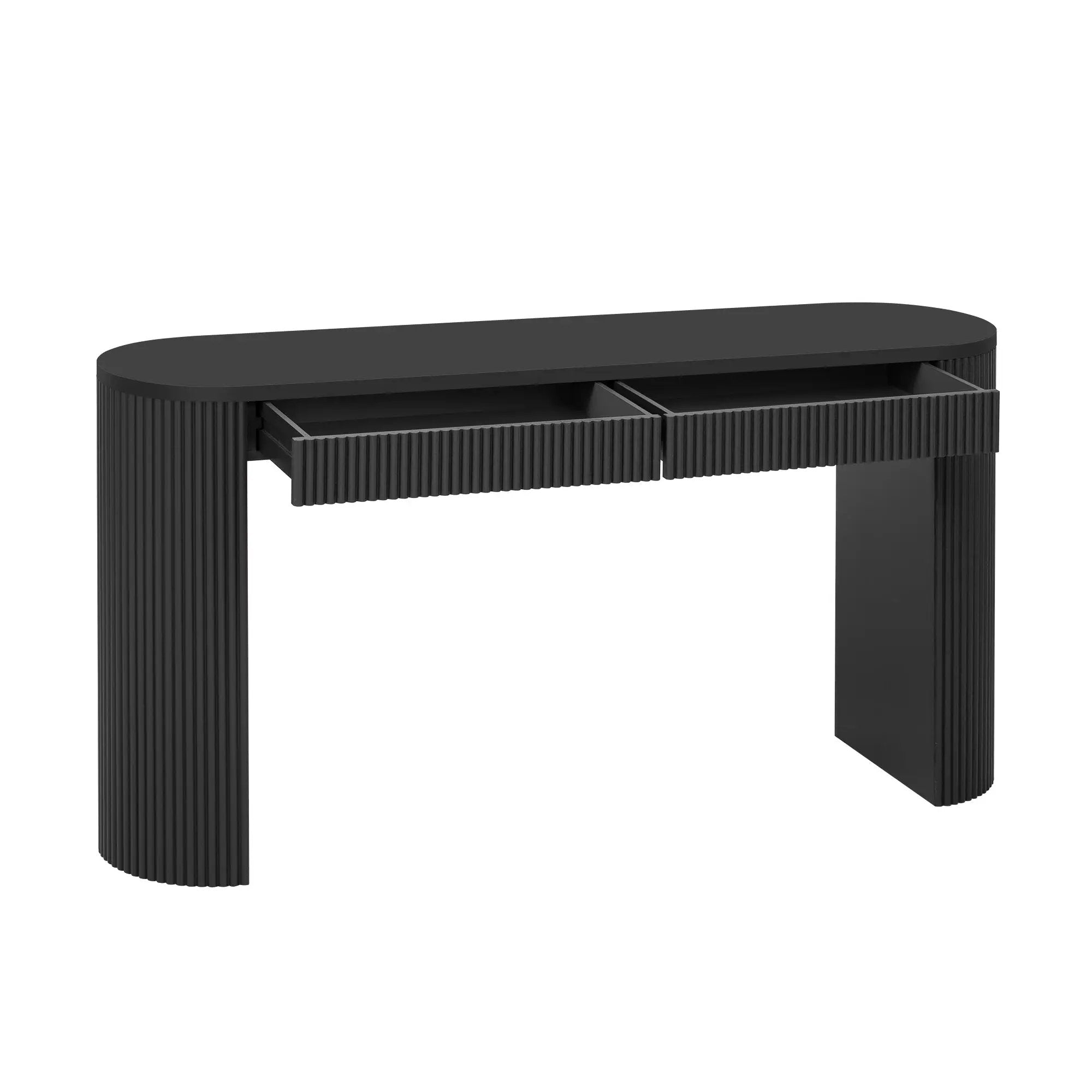 U_STYLE 58.3" Entryway Table with Large Top and Dual Drawers by HouseOfZazla