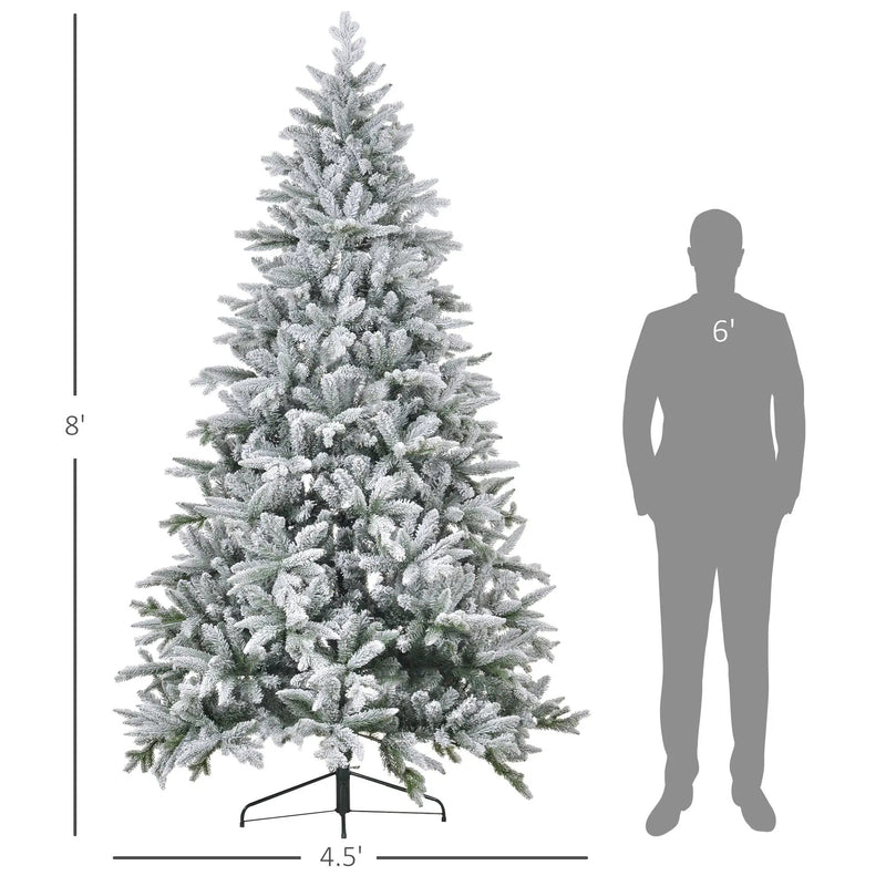 Artificial Flocked Christmas Tree with Snow Tips by HouseOfZazla