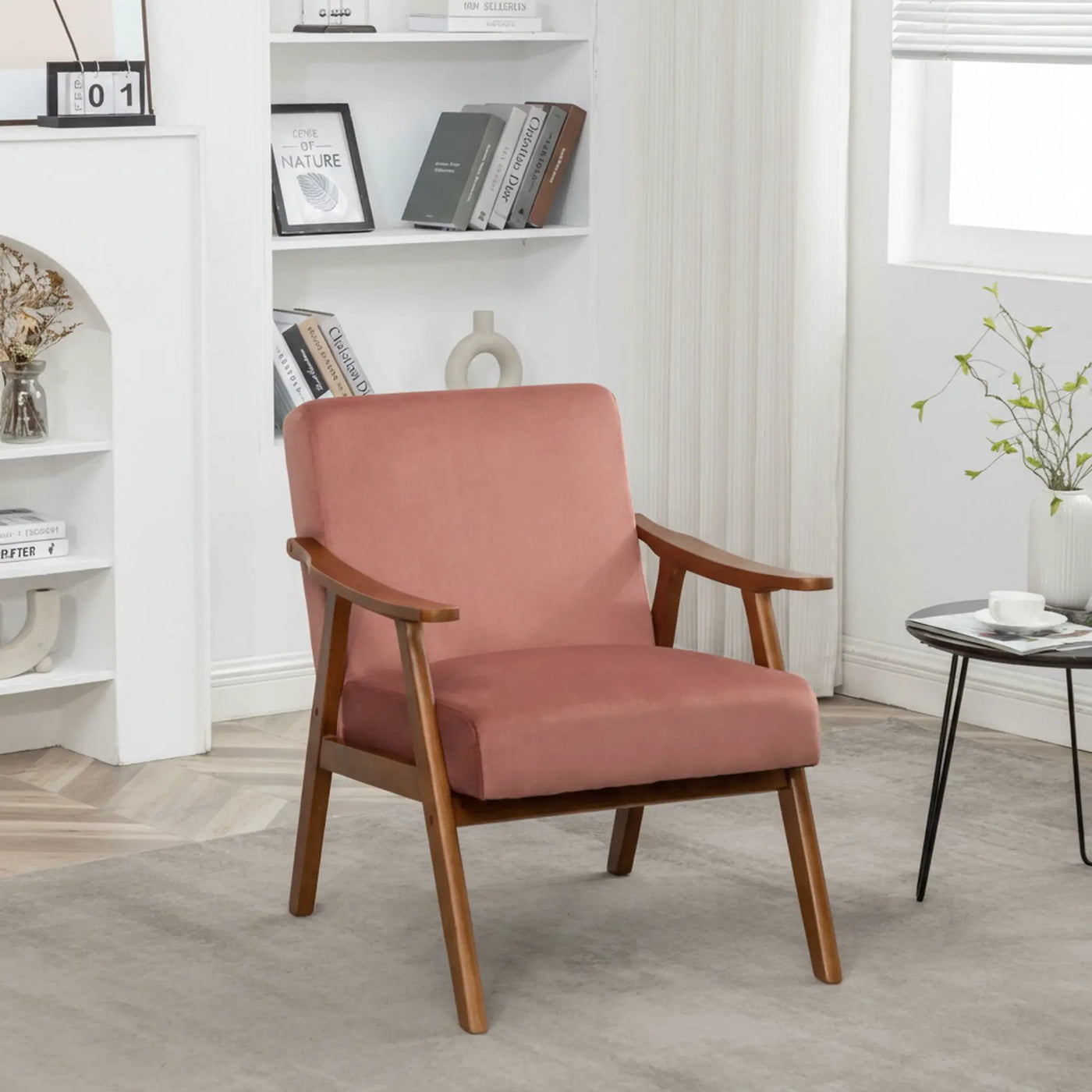 Accent Chair, Classic Mid Century Modern For Extra Seating by Unique Piece Furniture