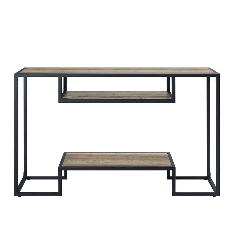 Idella - Sofa Table - Rustic Oak / Black by Unique Piece Furniture