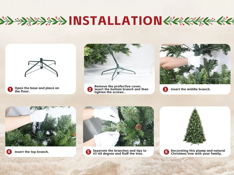 5FT Pre-Lit Artificial Christmas Tree by HouseOfZazla