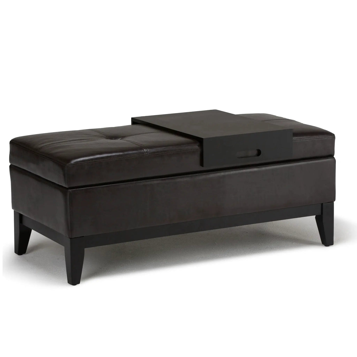 Oregon - Contemporary Storage Ottoman Bench With Tray by Unique Piece Furniture