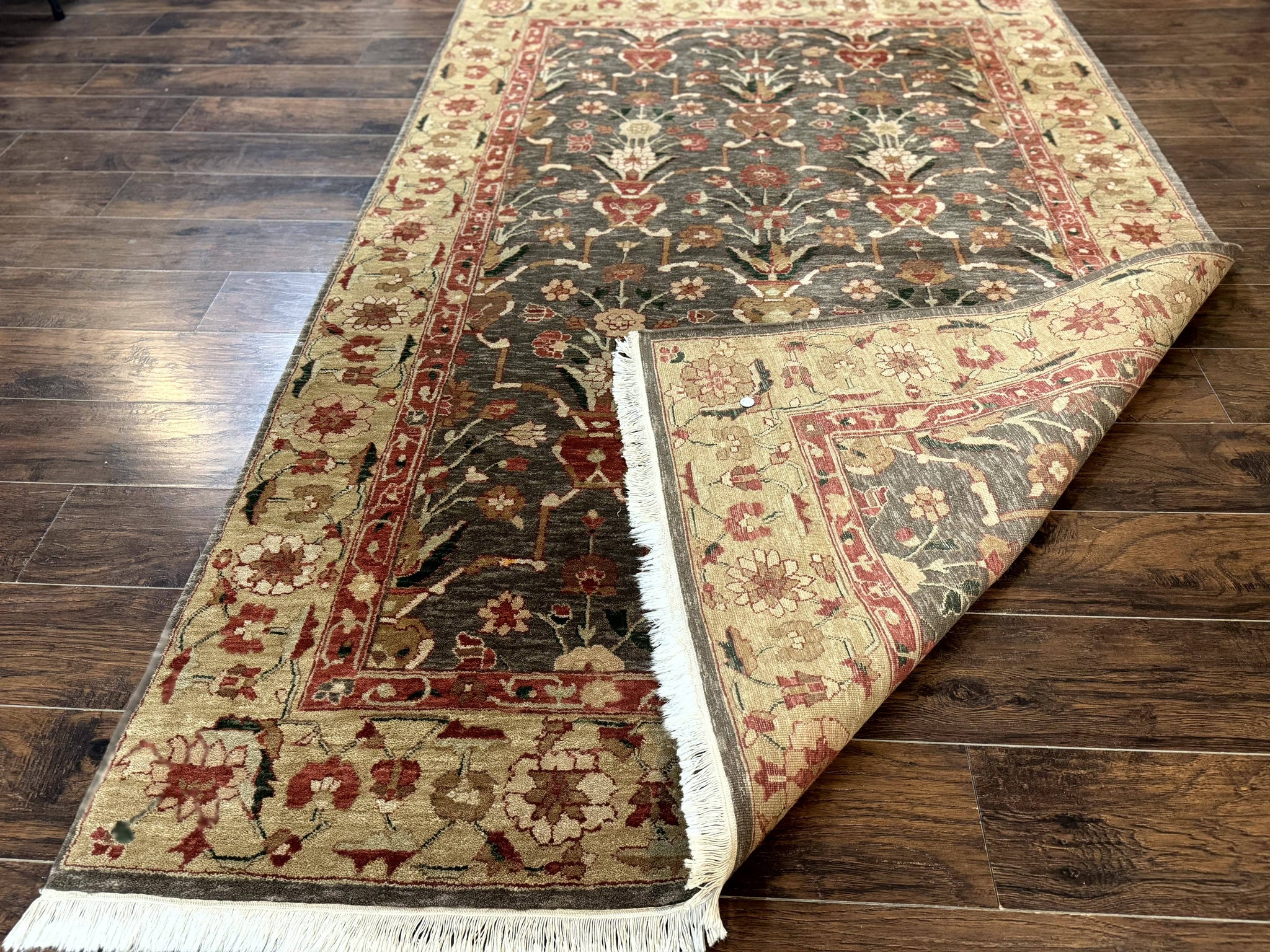 Pak Persian Mahal Rug 6x9, Floral Handmade Wool Traditional Oriental Carpet by Jewel Rugs