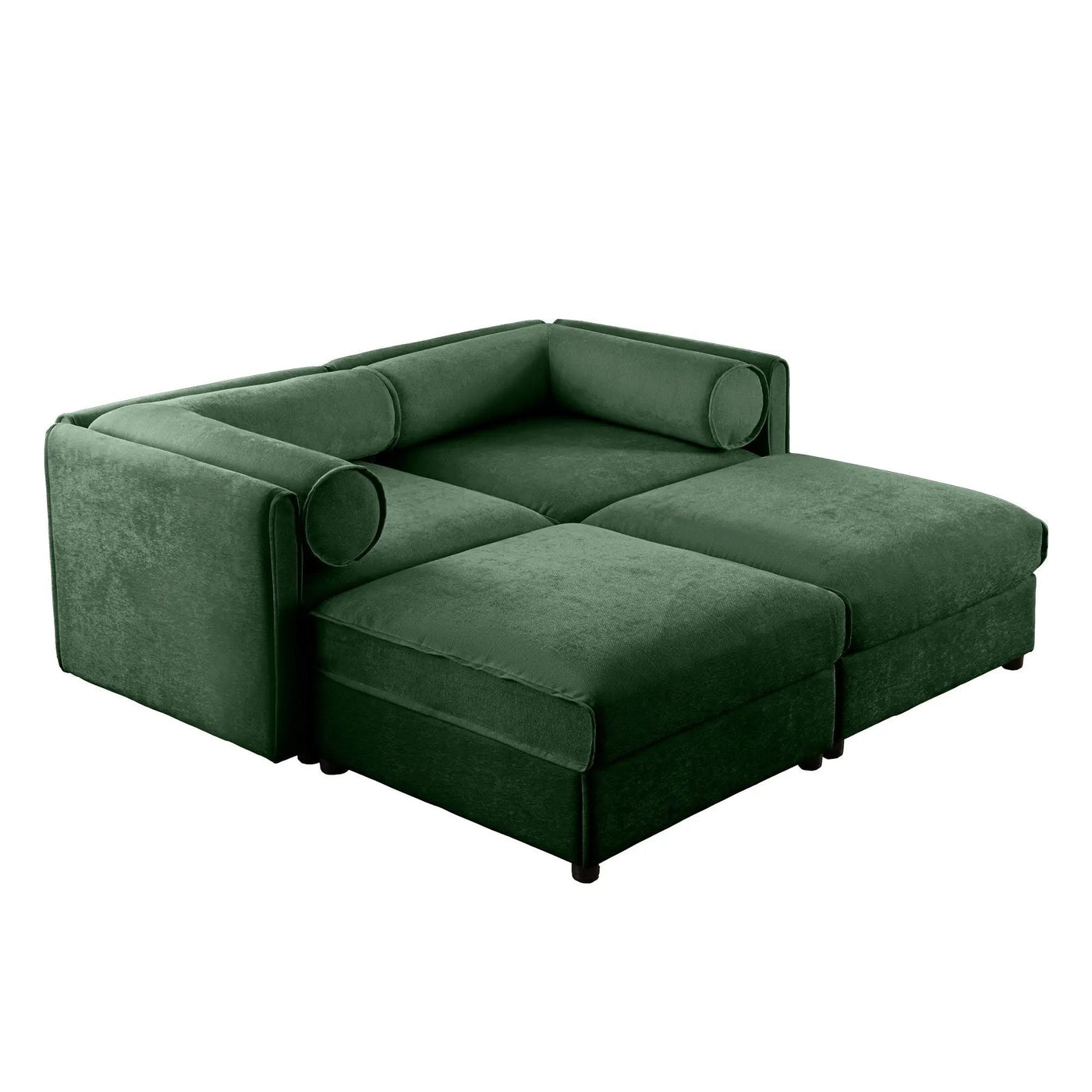 Contemporary Elegant Sofa With Storage And Ottoman by Unique Piece Furniture
