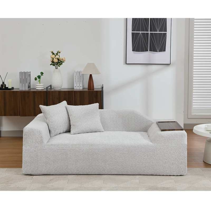 2 Piece Boucle Cloud Sofa Set by HouseOfZazla