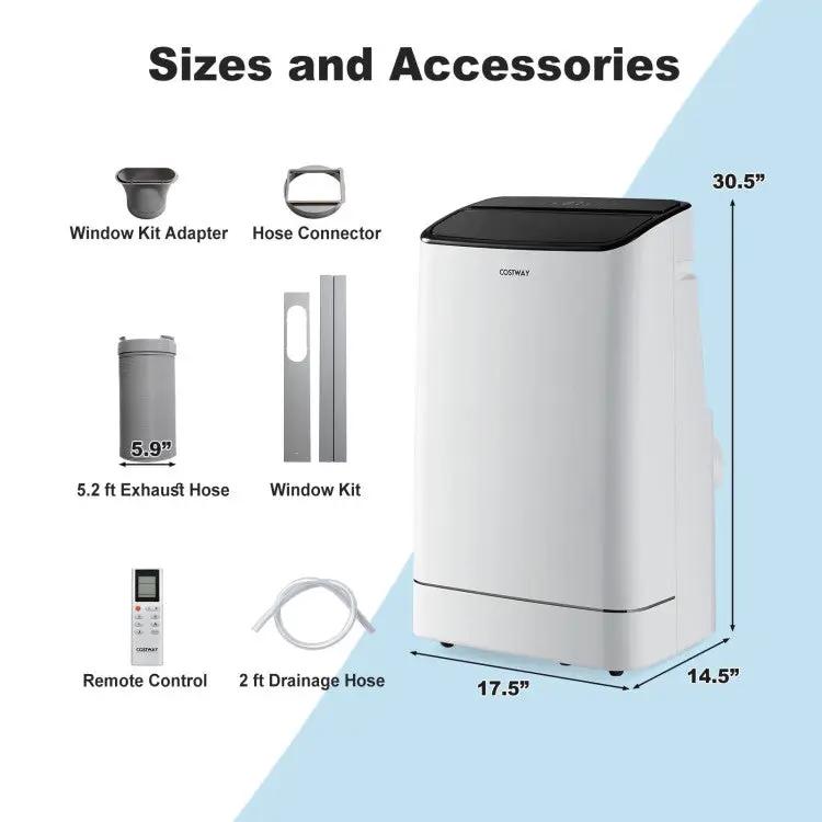 15,000 BTU Smart Portable AC with Heating by DirectDeals