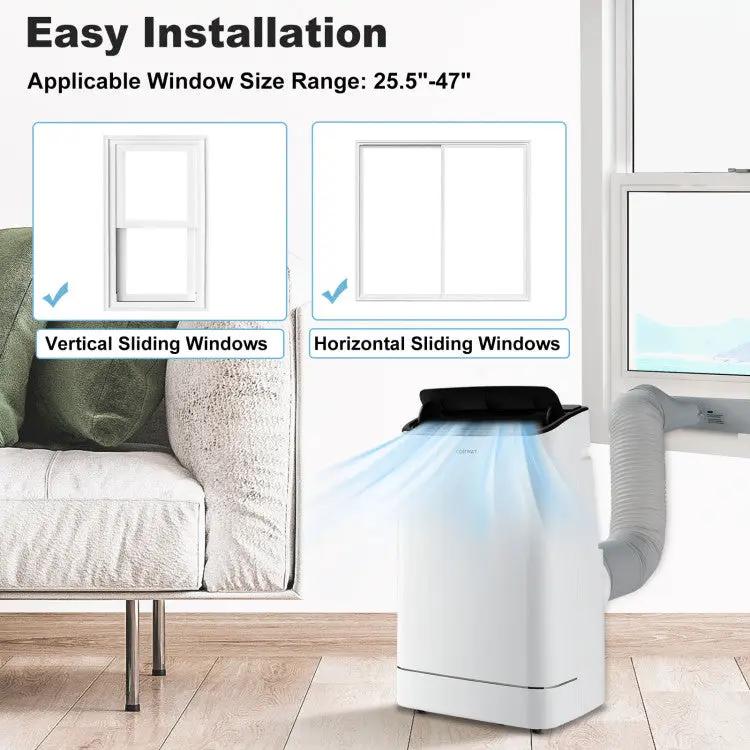 15,000 BTU Smart Portable AC with Heating by DirectDeals