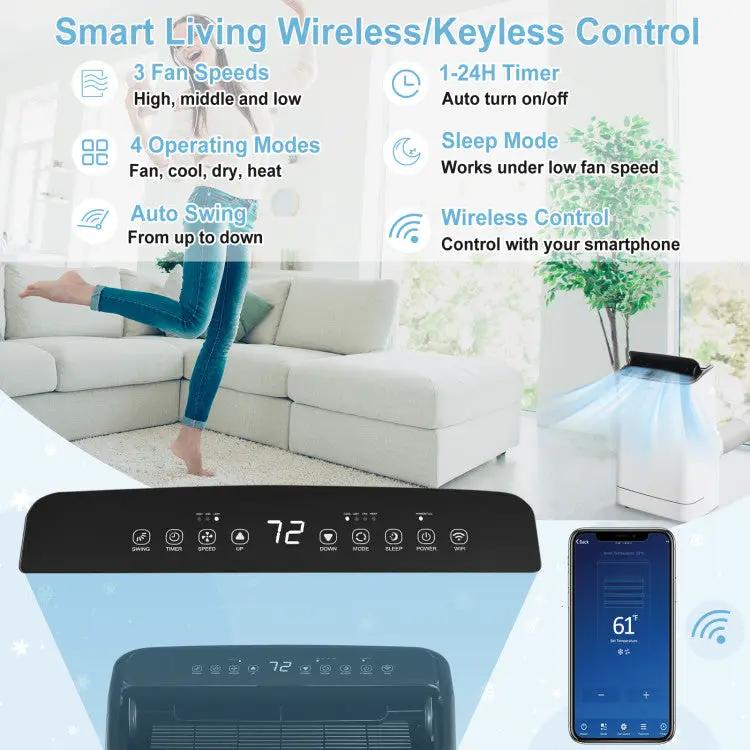 15,000 BTU Smart Portable AC with Heating by DirectDeals