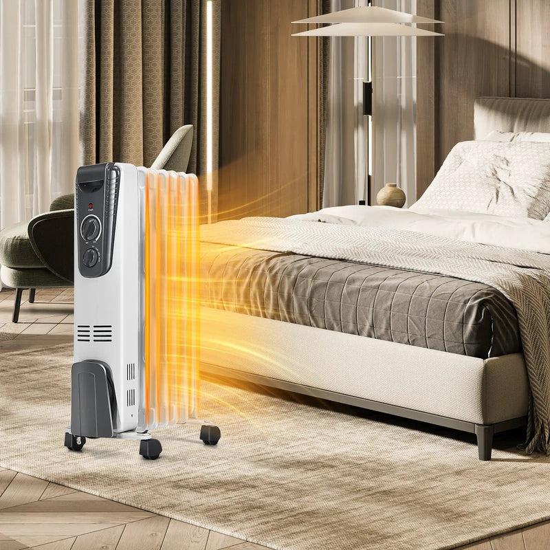 1500W Electric Space Heater with Adjustable Thermostat by DirectDeals