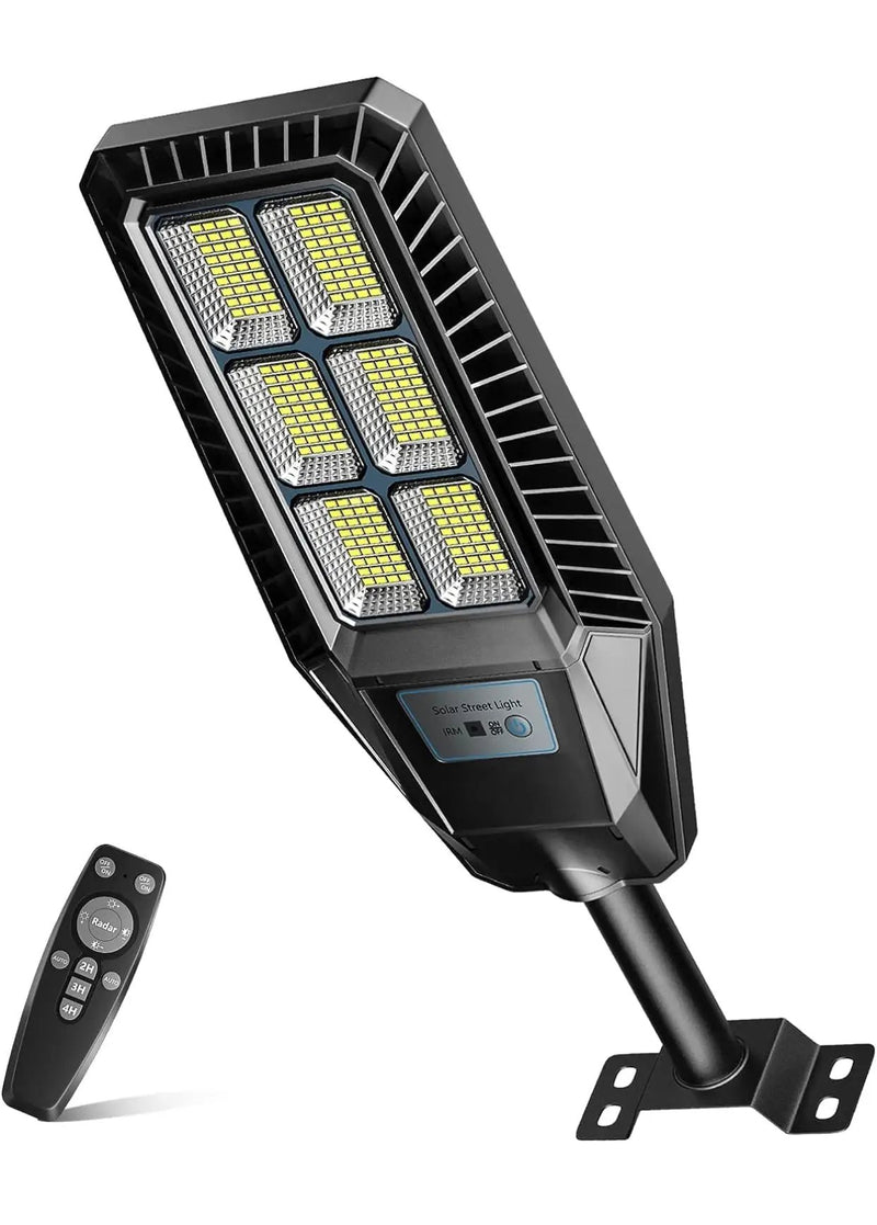 1500W Solar Street Light 30000LM LED Outdoor Waterproof Dusk to Dawn for Yard Lighting IP66 6000K with Bracket and Remote Control by Outdoor Solar Outlet