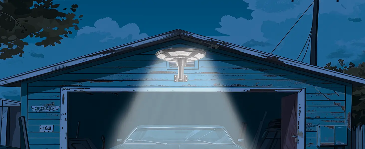 1500W Solar UFO Motion Sensor All in one Solar Garden Street Light With Remote Control by Outdoor Solar Outlet