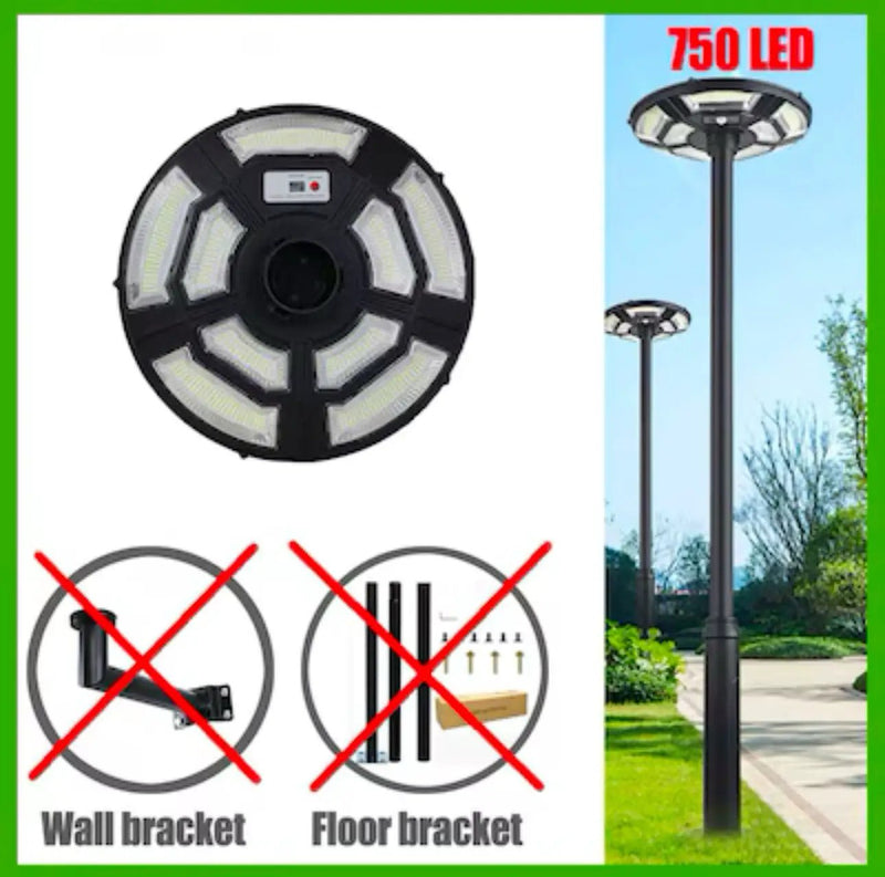 1500W Solar UFO Motion Sensor All in one Solar Garden Street Light With Remote Control by Outdoor Solar Outlet