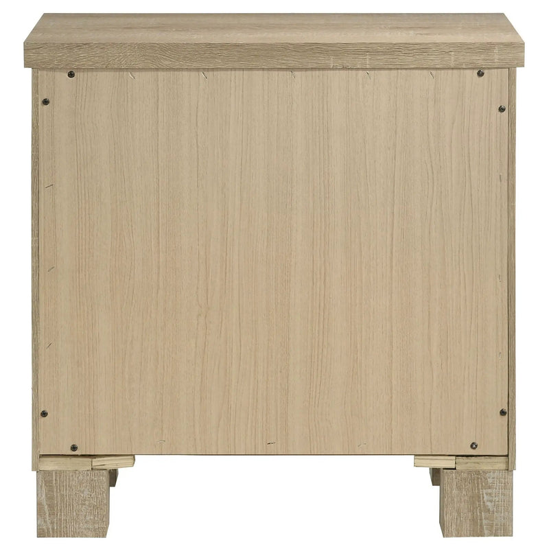 Oakglen 2-drawer Nightstand Bedside Table Weathered Oak by Unique Piece Furniture