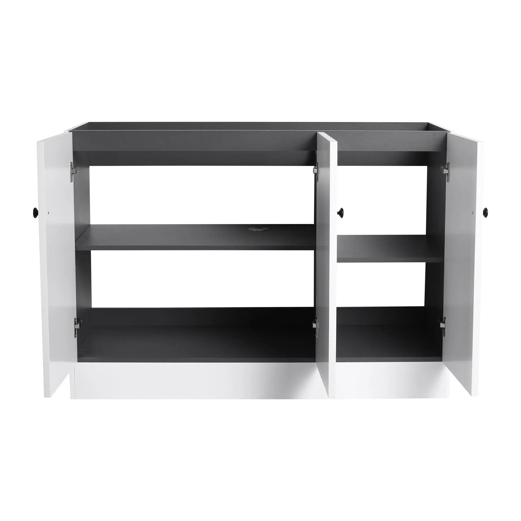 Modern Freestanding Bathroom Vanity With Soft Close Cabinet Doors by HouseOfZazla