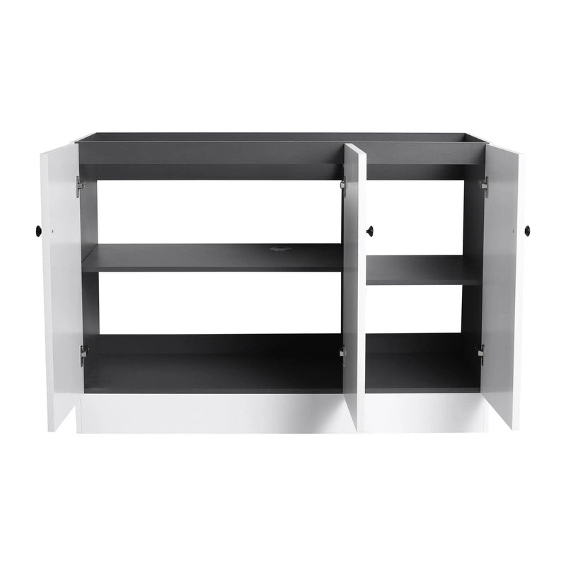 Modern Freestanding Bathroom Vanity With Soft Close Cabinet Doors by HouseOfZazla