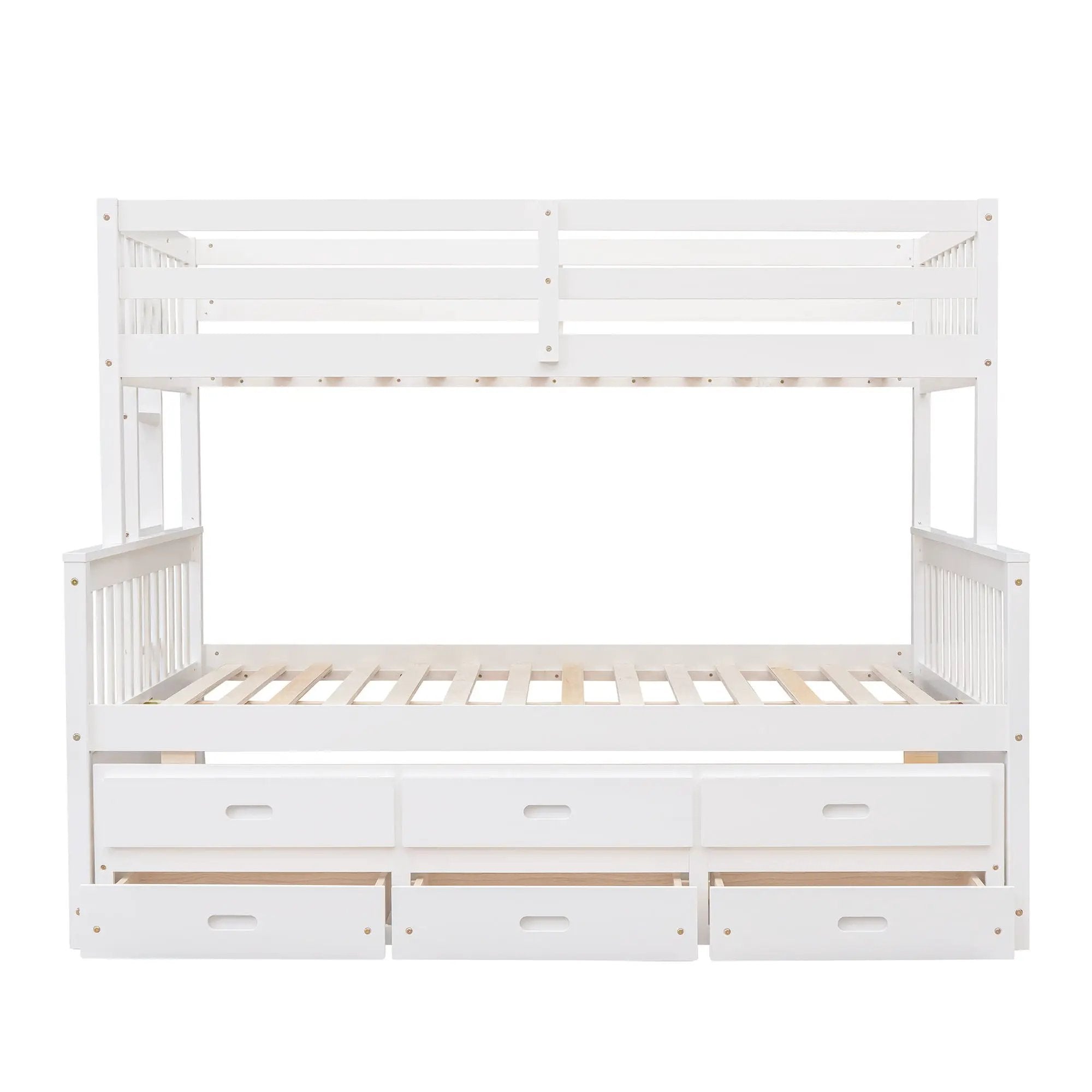Bunk Bed With Twin Size Trundle And Drawers by Unique Piece Furniture