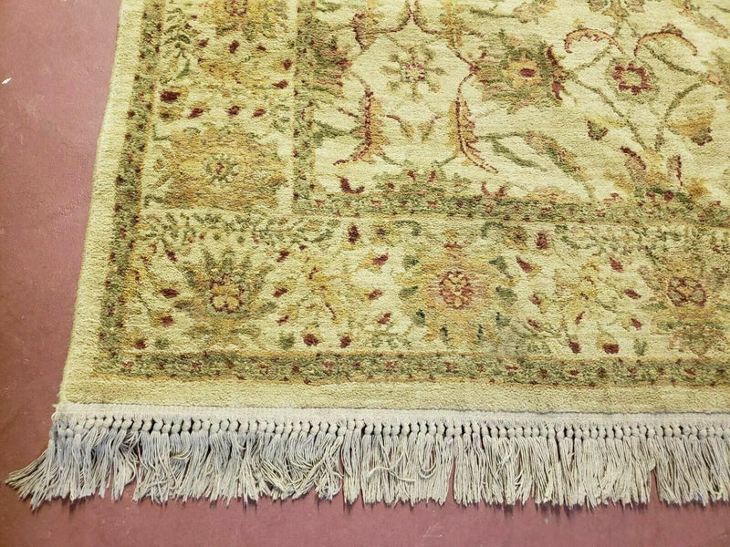 Belgium Power Loomed Rug 5x7, Vintage Oriental Wool Carpet, Beige by Jewel Rugs