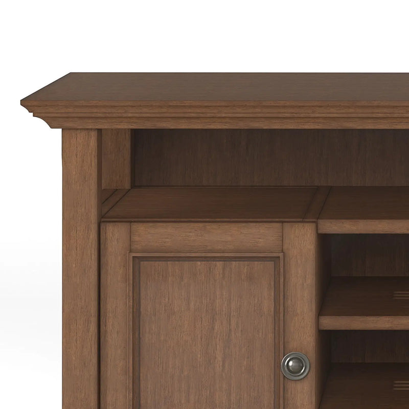 Amherst - TV Media Stand - Rustic Natural Aged Brown by HouseOfZazla