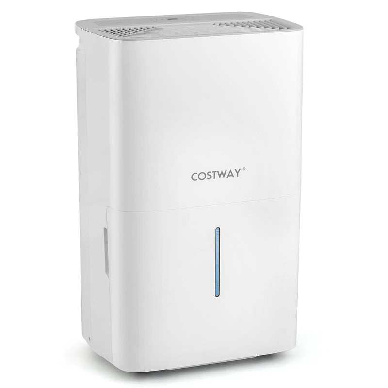 150 Pints Dehumidifier with 24H Timer and LED Display-White by DirectDeals