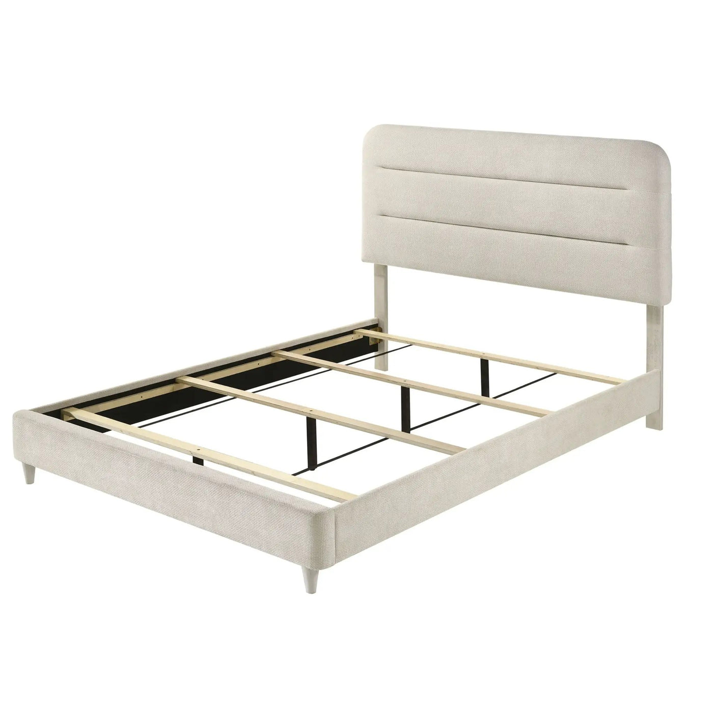 Upholstered Panel Bed, Sleek Lines by Unique Piece Furniture