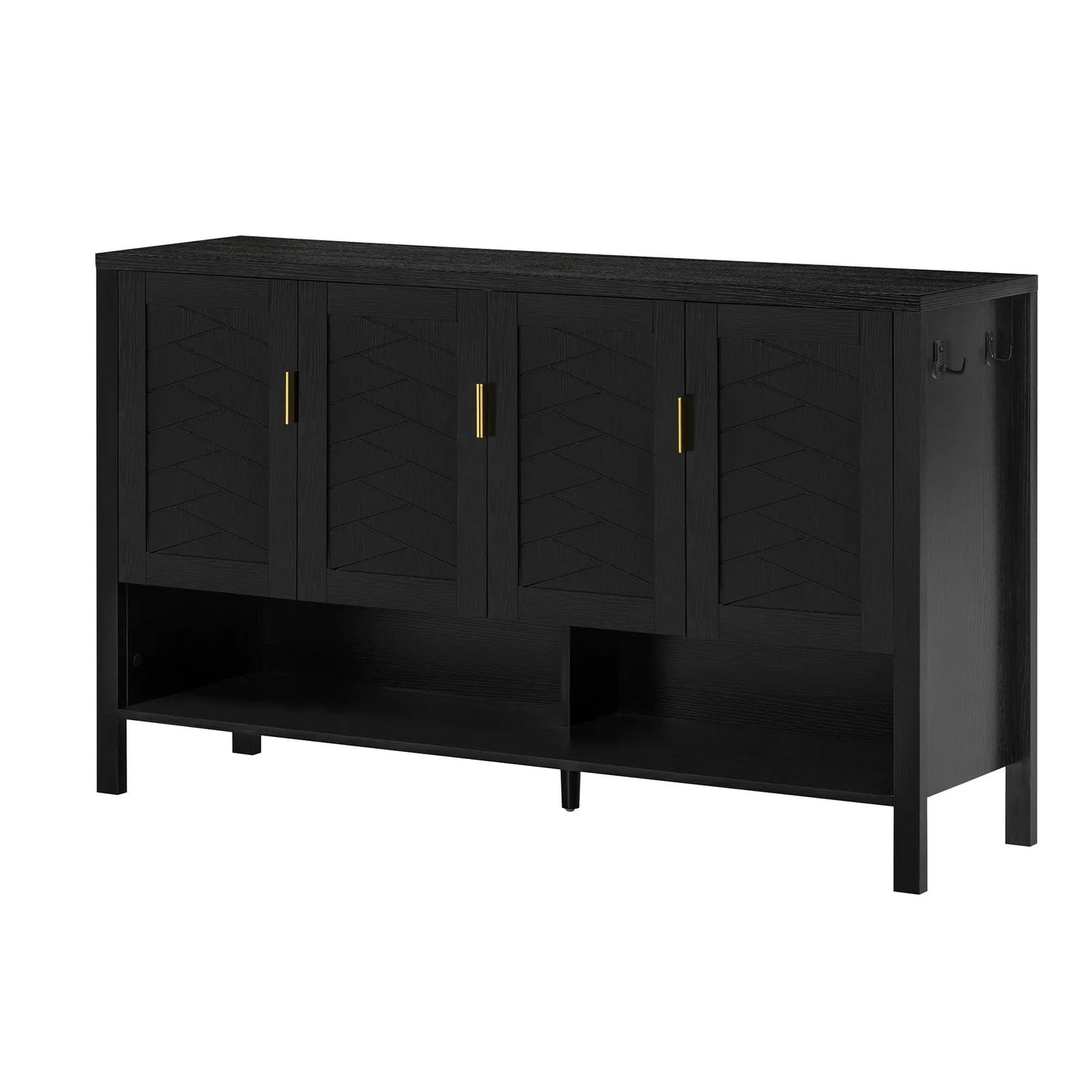 U_STYLE 55.1'' Storage Sideboard with 4 Doors by HouseOfZazla