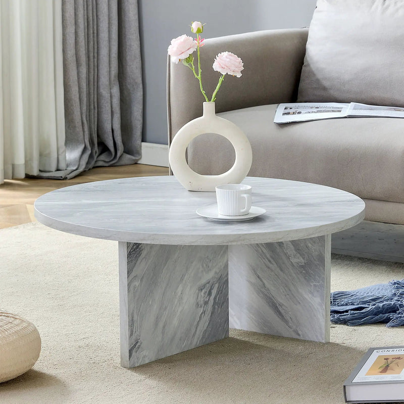 Versatile Round Coffee Table For Various Interior Styles by Unique Piece Furniture