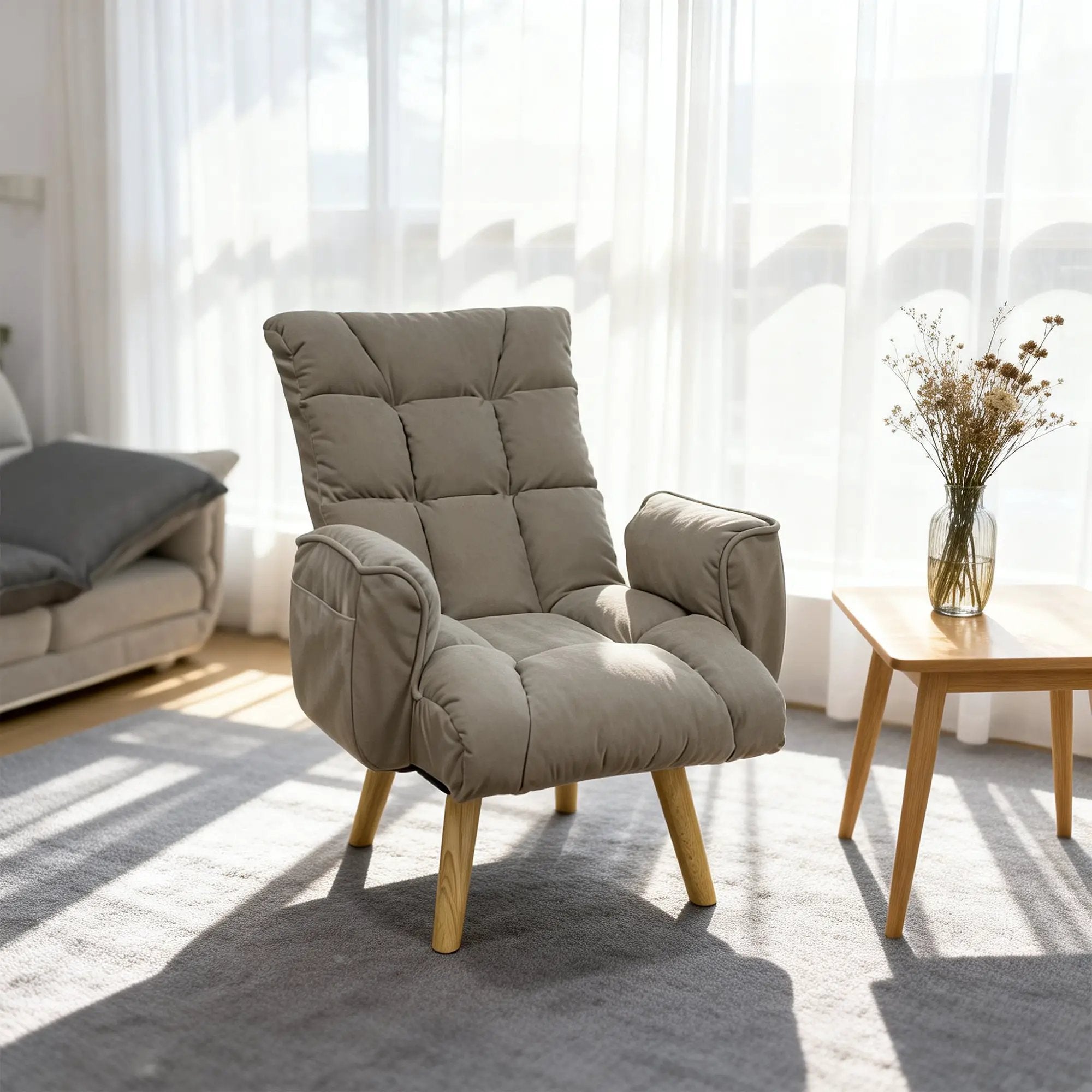 Rotatable Adjustable Back Lazy Sofa Lounge Chair by HouseOfZazla