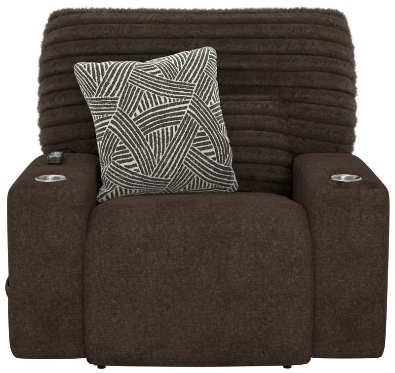 Zen - Power Recliner With CR3 Heat / Massage / Zero Gravity - Chocolate by Unique Piece Furniture