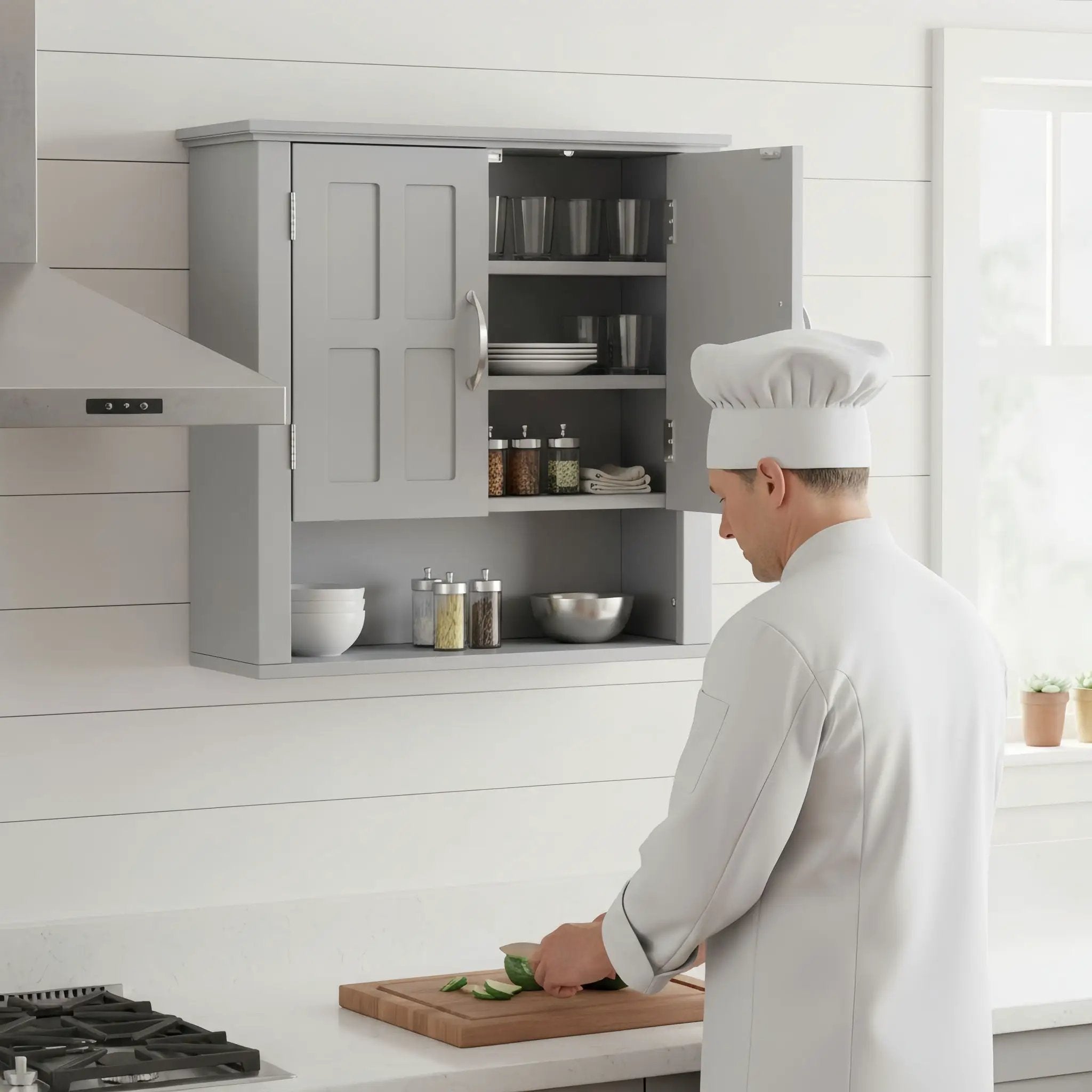 Multi Functional Wall Mounted Cabinet With Adjustable Shelves For Bathroom by HouseOfZazla